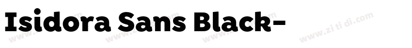 Isidora Sans Black字体转换 Isidora Sans Black字体转换
